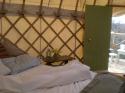 Self-catering holiday cottage - Cotswold Yurts at Westley Farm, Chalford, Stroud, Gloucestershire, Cotswolds, England