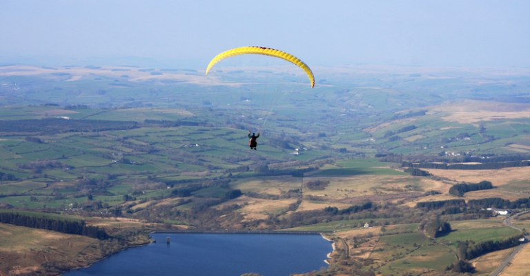 Paraglide over the Brecon Beacons