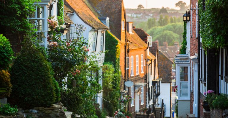 Cobbled streets of Rye, East Sussex, England