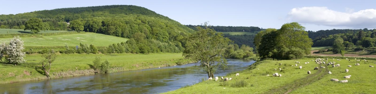 Herefordshire, on the England / Wales border