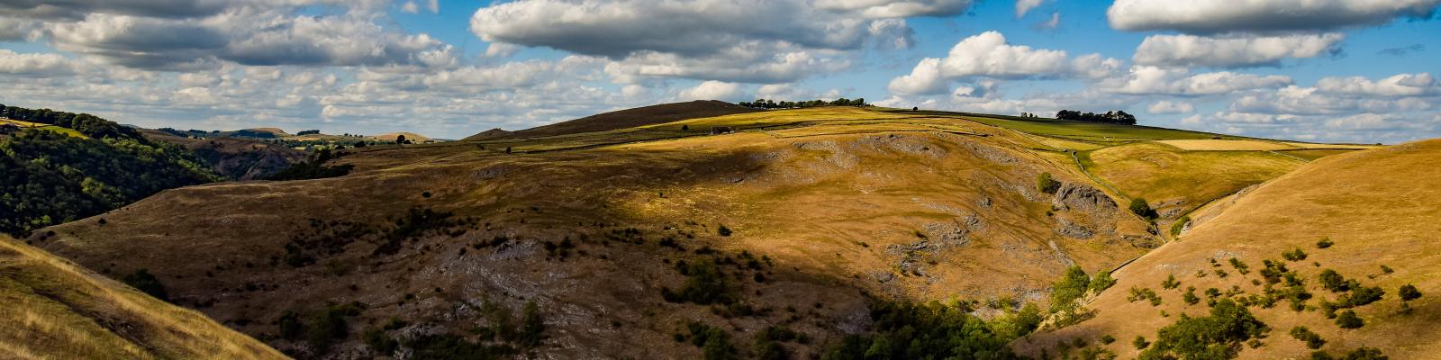 View from Thorpe Cloud, Ashbourne in the Peak District