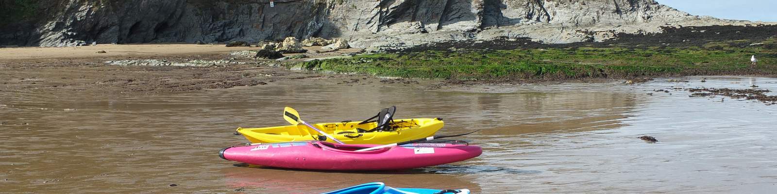Sea Kayaking in the open waters of Aberporth, South Wales