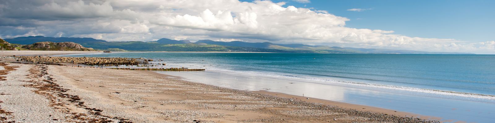 Criccieth beach, Gwynedd, Wales