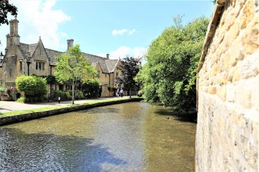View of the cottage and the river