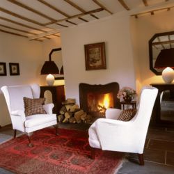 The Farmhouse sitting room with open fire