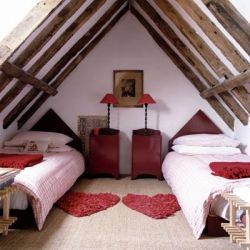 The Farmhouse attic twin room