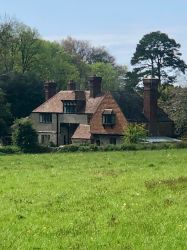 The house from surrounding fields