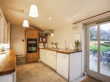 Galley Kitchen, well stocked with cooking equipment and plenty of crockery