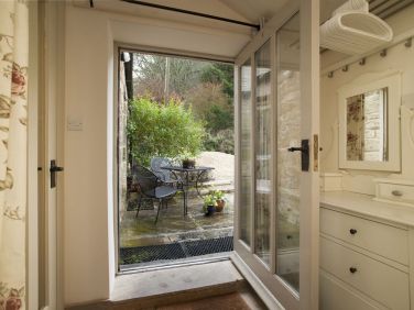 Courtyard leading from bedroom 2