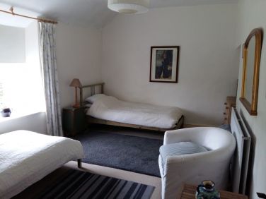 Twin bedroom looking in.