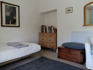 Corner of twin bedroom