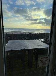 View from the living room out to sea
