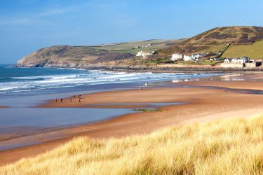 View of the house from Croyde Beach - photo provided by Independent Cottages