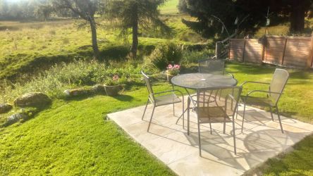 View from peaceful west-facing garden of the Shepherd's Cottage