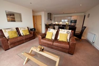 Living area with access to balcony