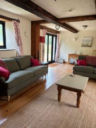 Cosy yet spacious living room opening onto the garden