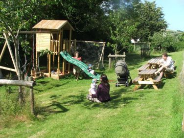 Play area in the orchard