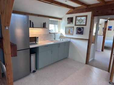 One side of the kitchen