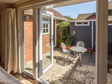 Private terrace and entrance