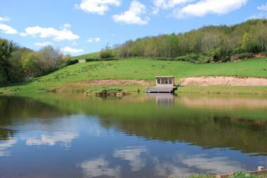 Lake and summer house for visitors use