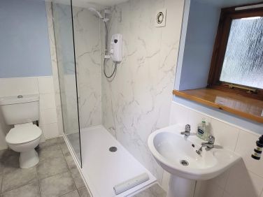 The new walk in shower