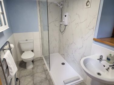 The new walk in shower