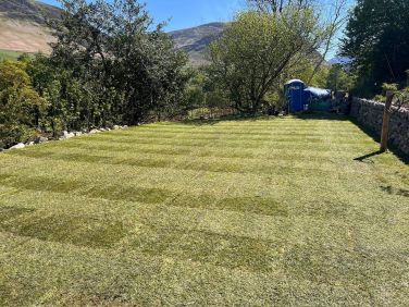 Parking area with EV charging points