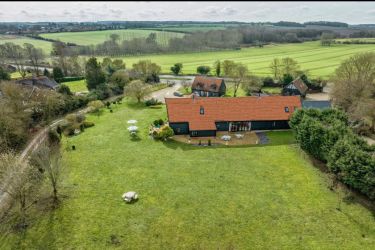 Aerial View of Doves Barn Suffolk
