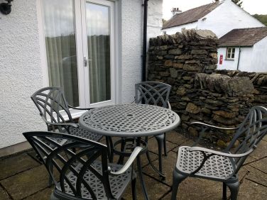 Patio leading from the kitchen