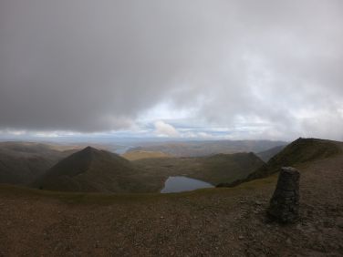 View at the top of helvellyn