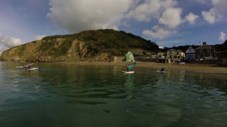 5 mins from Polkerris Beach - saturday morning windsurfing club