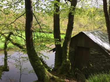 Old boathouse on the River Fowey