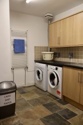 Utility room with shower