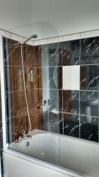 Bathroom / shower in twin bedroom