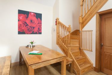 Dining area and stairway