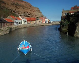 Safe harbour for the fishing boats on Roxby Beck