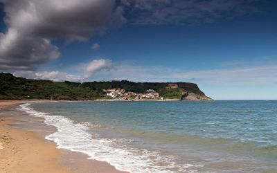 Nearby Runswick Bay where the surfers catch the breakers