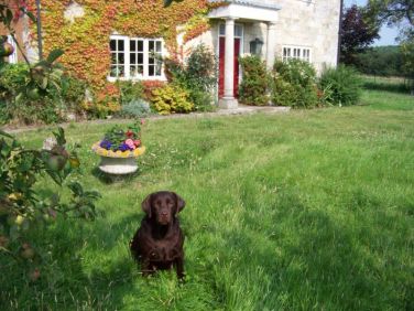 Suchard outside Farmhouse