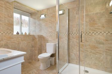 Communal shower room.