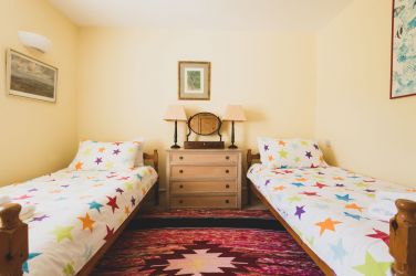 One of the twin bedrooms