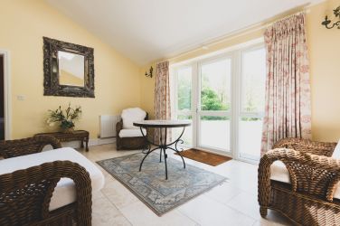 The sunny conservatory area