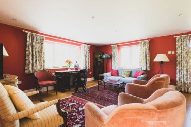 Reception room at Honeymead Farmhouse