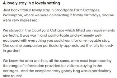Broadgate Farm Holiday Cottages