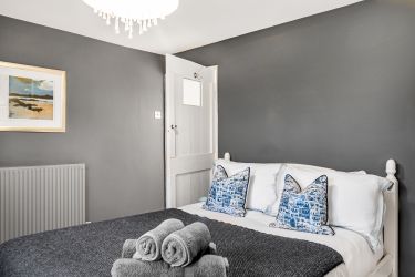 Master bedroom with double bed