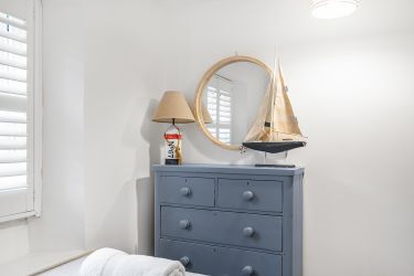 Chester draws in twin room