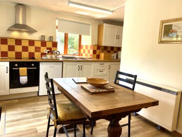 Dovecote dining and kitchen area