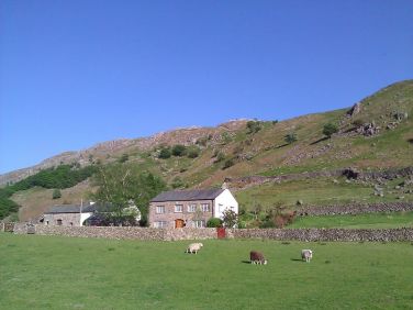 Distant view of Brantrake house