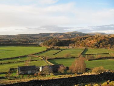 View from brantrake fell looking at house