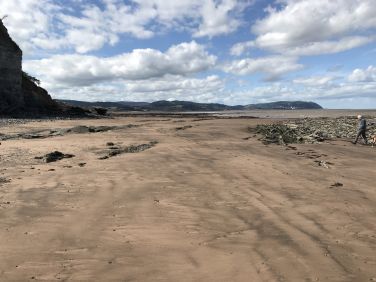 Blue Anchor Beach looking to MInehead