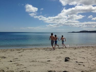 Carlyon Bay - yes, it was colder than it looked!